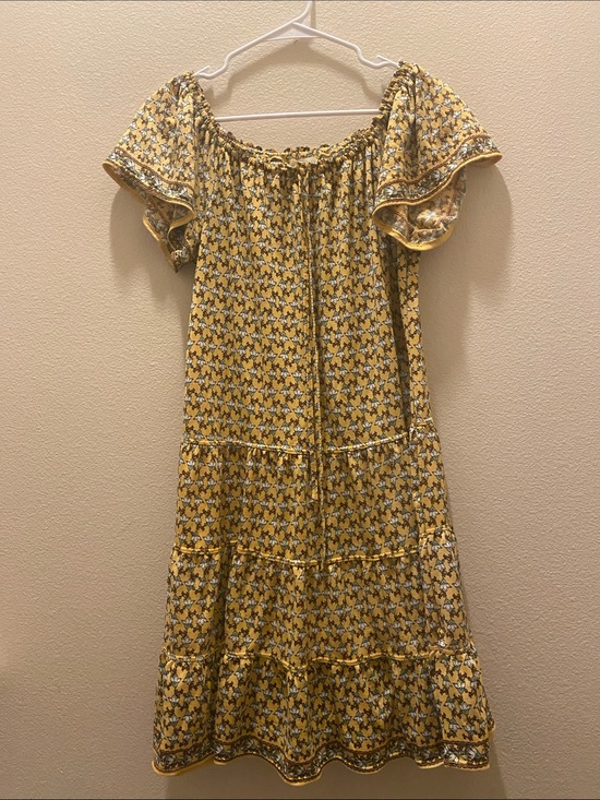 Max Studio Dresses & Skirts - Yellow Floral cottage core Tiered Dress size large